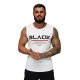 Baltos spalvos vyriški marškinėliai be rankovių Black