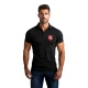 Vyriški juodi polo marškinėliai Herbas JS/8T80