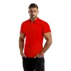 Vyriški raudoni polo marškinėliai Casual JS/8T80/18