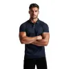 Vyriški tamsiai mėlyni polo marškinėliai Casual JS/8T80/25