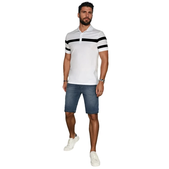 Vyriški balti polo marškinėliai Lima PX0628