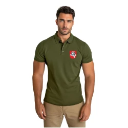 Vyriški chaki polo marškinėliai Herbas