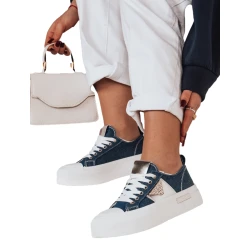 Moteriški mėlyni sportbačiai Trendis