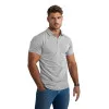 Vyriški šviesiai pilki polo marškinėliai Casual