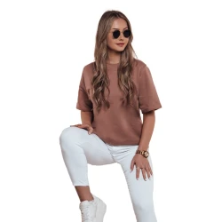 Moteriški rudos spalvos marškinėliai Silvi