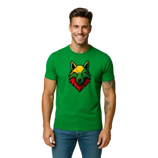 Vyriški žali marškinėliai Vilkas PK4021