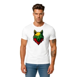 Vyriški balti marškinėliai Vilkas