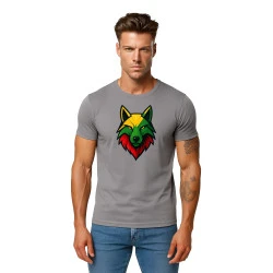 Vyriški pilki marškinėliai Vilkas