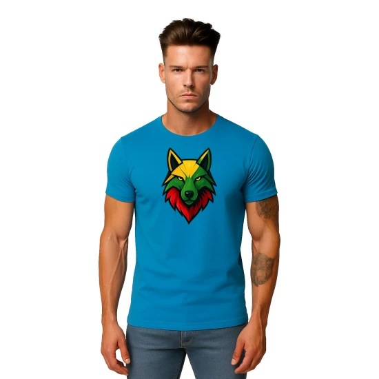 Vyriški turkio marškinėliai Vilkas PK4021