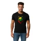 Vyriški juodi marškinėliai Vilkas