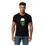 Miesten musta paita Skull and Beard (pääkallo ja parta)