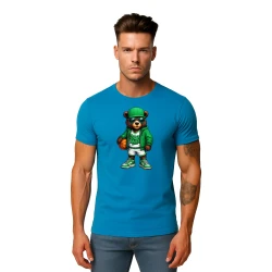 Vyriški turkio marškinėliai Meškinas su kamuoliu-džemperiu