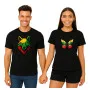 Black T-shirt set Wolf-Dragon