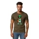 Vyriški chaki marškinėliai Meškinas be džemperio PK4020