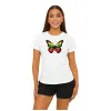 Naisten valkoinen T-paita Butterfly PK4025