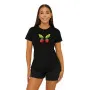 Czarny T-shirt damski Butterfly