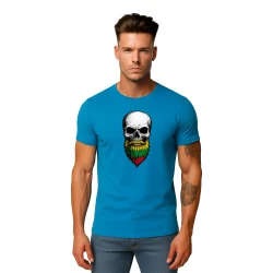 Vyriški turkio marškinėliai Kaukolė su barzda