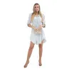 Women's light grey dress Hill 30221
