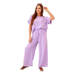 Moteriškas šviesiai violetinis komplektas Loren
