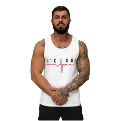 Vyriški balti berankoviai marškinėliai Victory