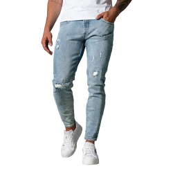 Vyriški mėlyni džinsai Styvin