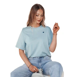 Moteriški mėlynos splavos marškinėliai Mila