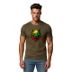Vyriški chaki marškinėliai Vilkas