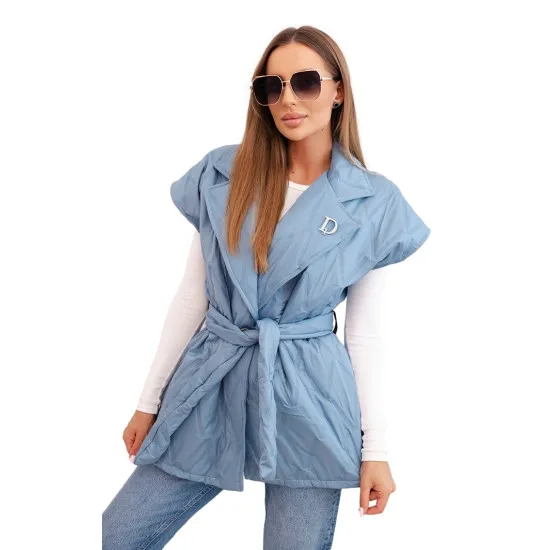 Women's blue vest Dion Women's waistcoats