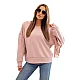 Women's pink jumper Melinda Hoodless jumpers