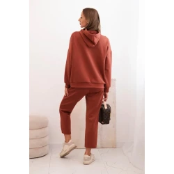 Moteriškas šviesiai rudas laisvalaikio komplektas Nela