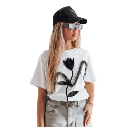 Moteriški balti marškinėliai Petinia