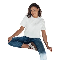 Moteriški balti marškinėliai Woman