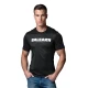 Vyriški juodi marškinėliai Balearn Marškinėliai su užrašais