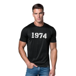 Vyriški juodi marškinėliai Number