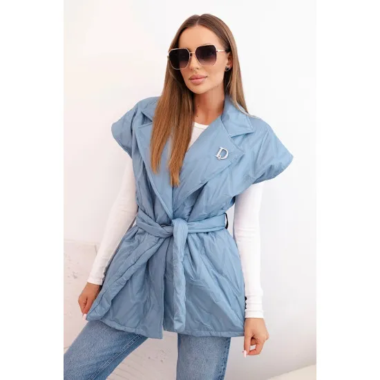 Women's blue vest Dion Women's waistcoats