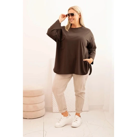 Moteriška ruda palaidinė Margo PLIUS dydis moterims