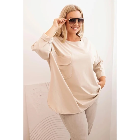 Moteriška šviesiai rusva palaidinė Margo PLIUS dydis moterims