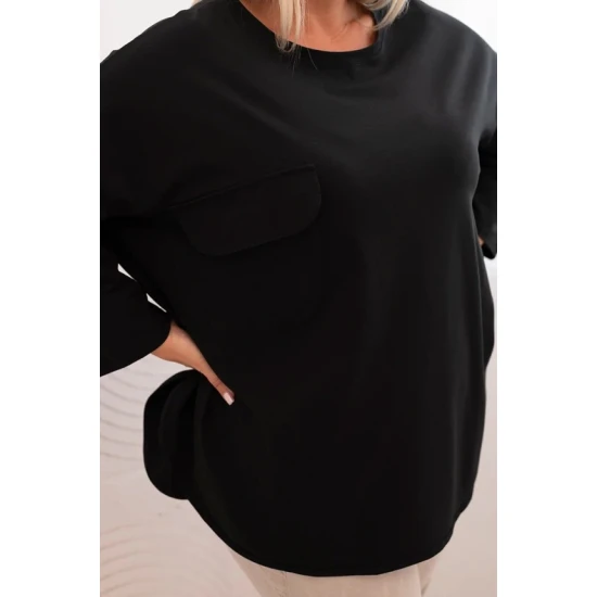 Moteriška juoda palaidinė Margo PLIUS dydis moterims