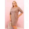 Women's brown dress Lena PLUS size for women