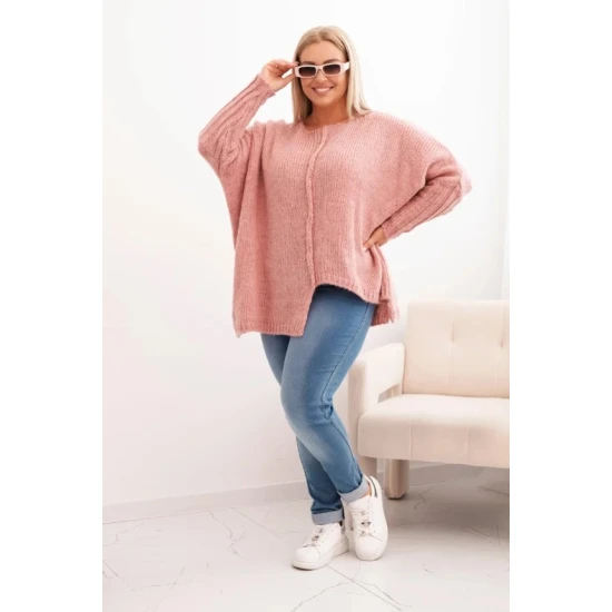 Moteriškas rožinis megztinis Lori PLIUS dydis moterims