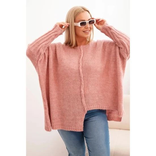 Moteriškas rožinis megztinis Lori PLIUS dydis moterims