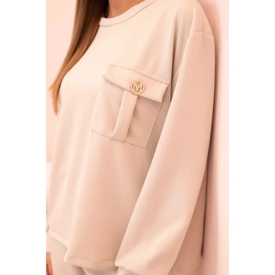 Moteriškas šviesiai rusvas komplektas Naomi Moteriški komplektai