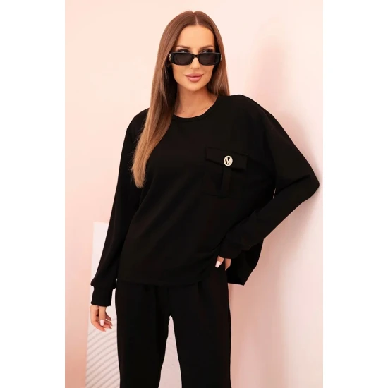 Moteriškas juodas komplektas Naomi Moteriški komplektai