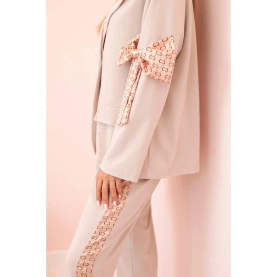 Moteriškas smėlio spalvos komplektas Rene Moteriški komplektai