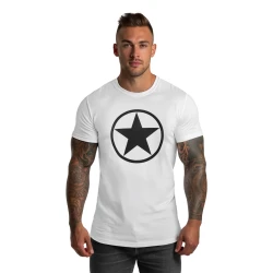 Vyriški baltos spalvos marškinėliai Star