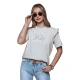 Moteriški šviesiai pilki marškinėliai Joy 