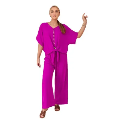 Moteriškas violetinis komplektas Folk Moteriški komplektai
