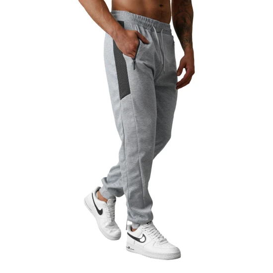 Vyriškos šviesiai pilkos laisvalaikio kelnės Emit Laisvalaikio kelnės