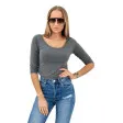 Women's dark grey blouse Sonic