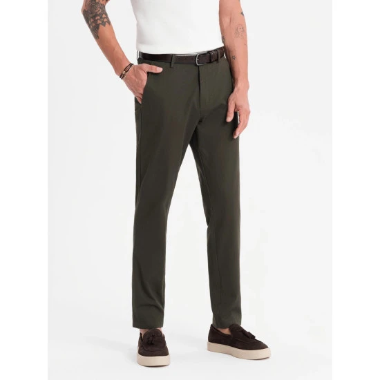Vyriškos chaki spalvos kelnės Tuman Klasikinės kelnės